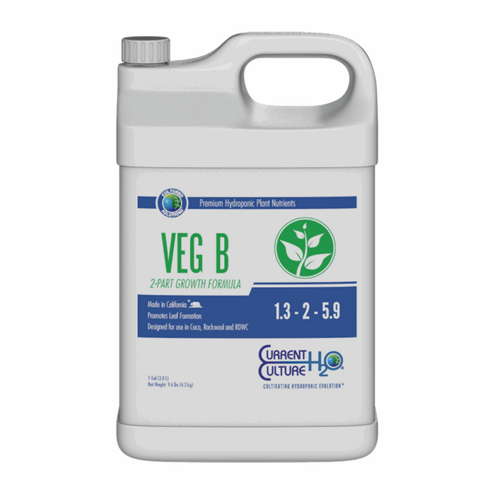 Cultured Solutions Veg B Hydroponic Liquid Fertilizer.